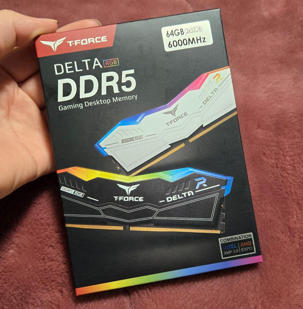 メモリー Team T-FORCE DELTA RGB DDR5 64GB 32GBx2