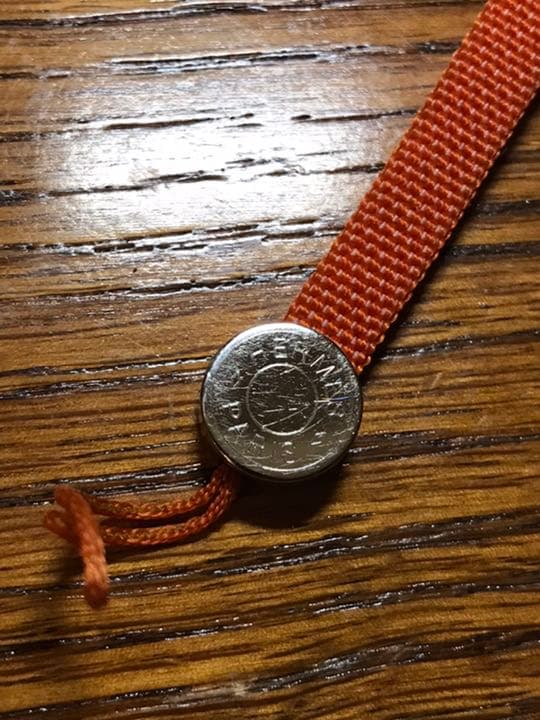 銀座本店購入エルメス　ストラップ　2004限定　ストラップ　オレンジ　帯飾りにも