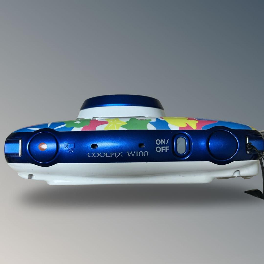 【極美品】Nikon COOLPIX W100 マリン 防水 デジカメ カメラ