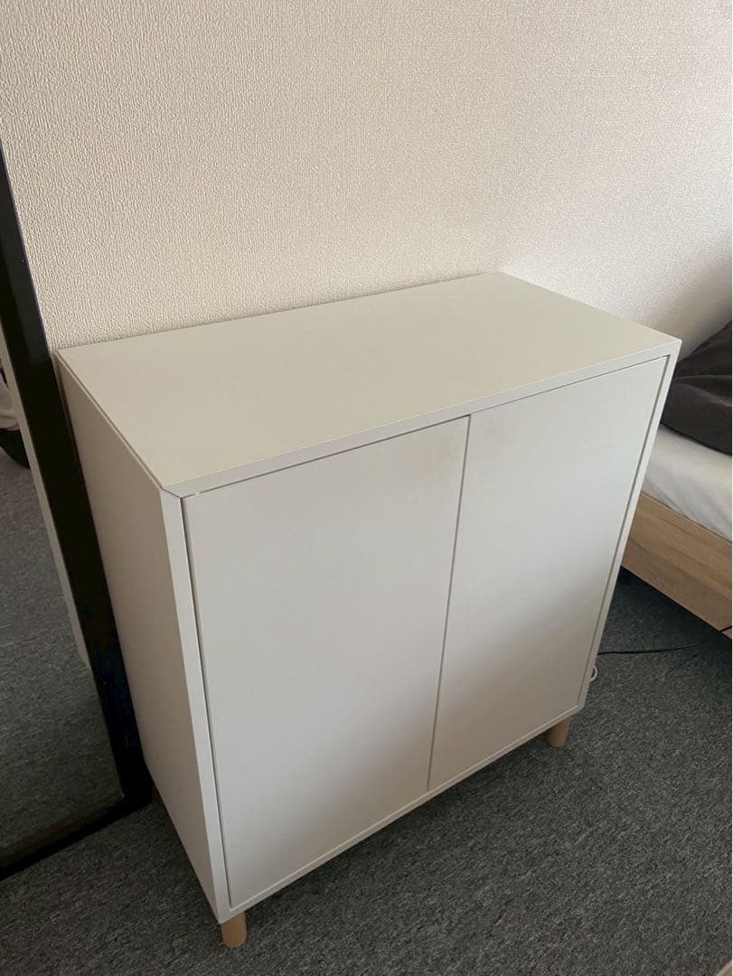 【完成品】IKEA EKET エーケト キャビネット 脚付き ホワイト イケア