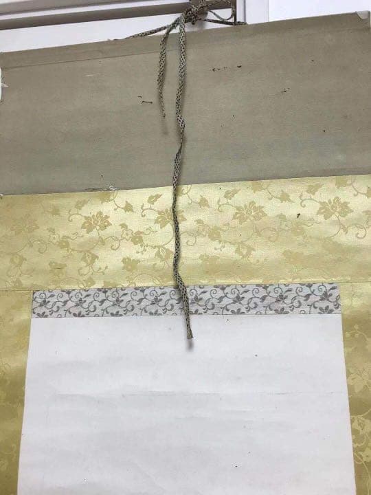 中国掛軸　肉筆保証　　木箱付　時代品