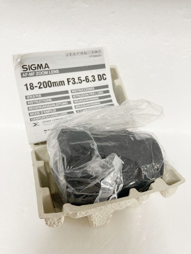 レンズ(ズーム) SIGMA AF-MF ZOOM LENS18-200mm F3.5-6.3DC