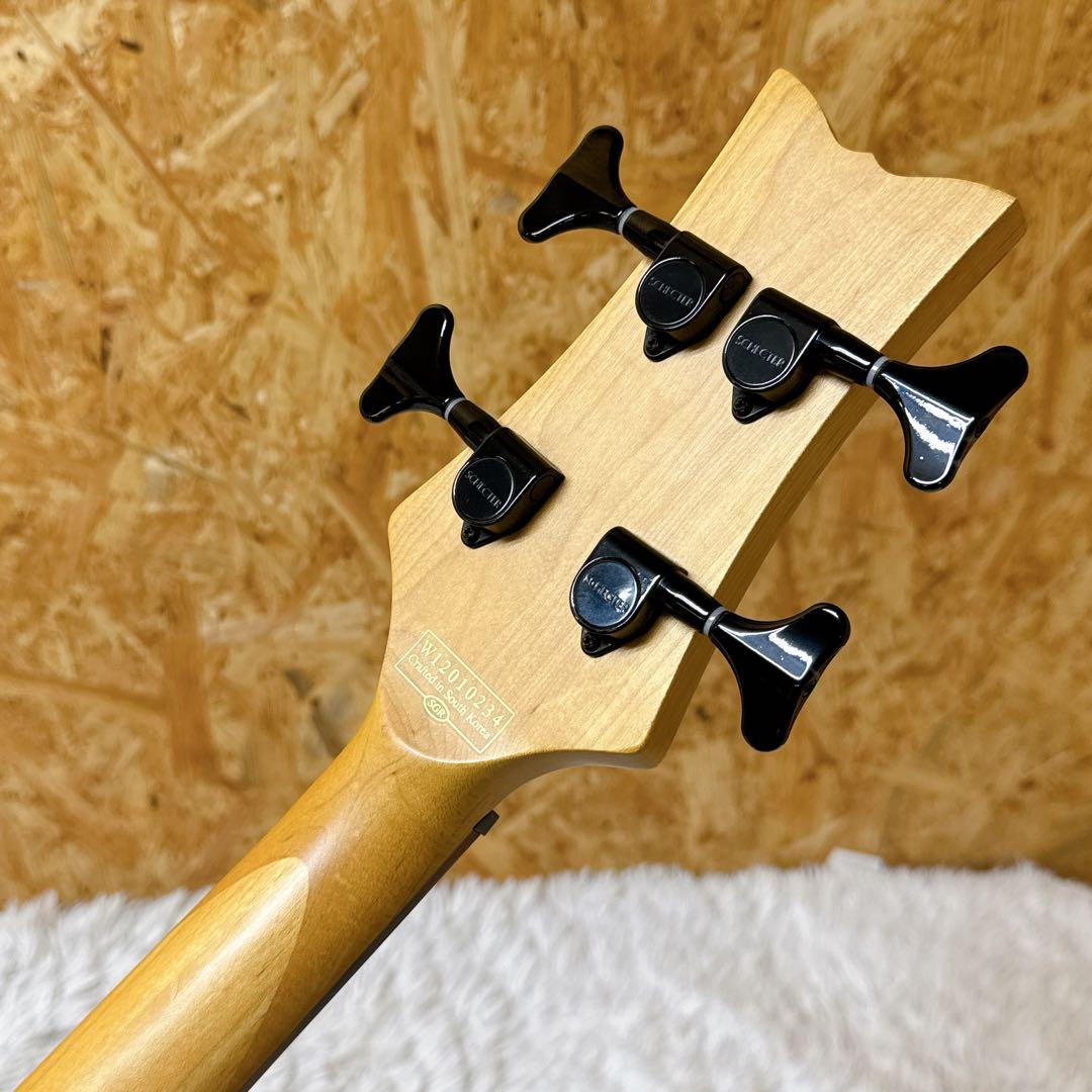 Schecter Damien-4 AD-DM-4 EMGhz コウモリインレイ