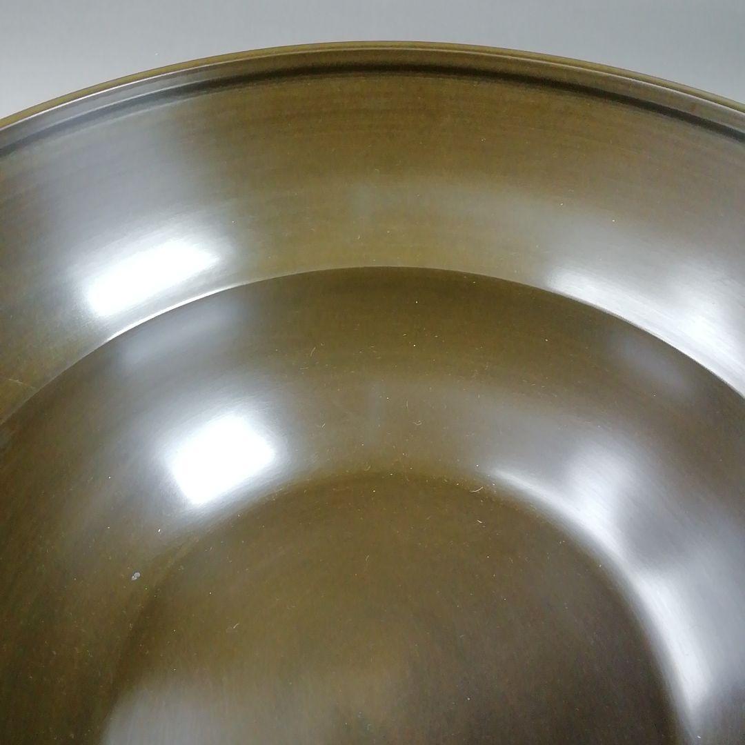 Ｗ３５　水指　『砂張銅』『箪瓢　平水指』『唐銅風炉師　藤井宗喜』　共箱　茶道具