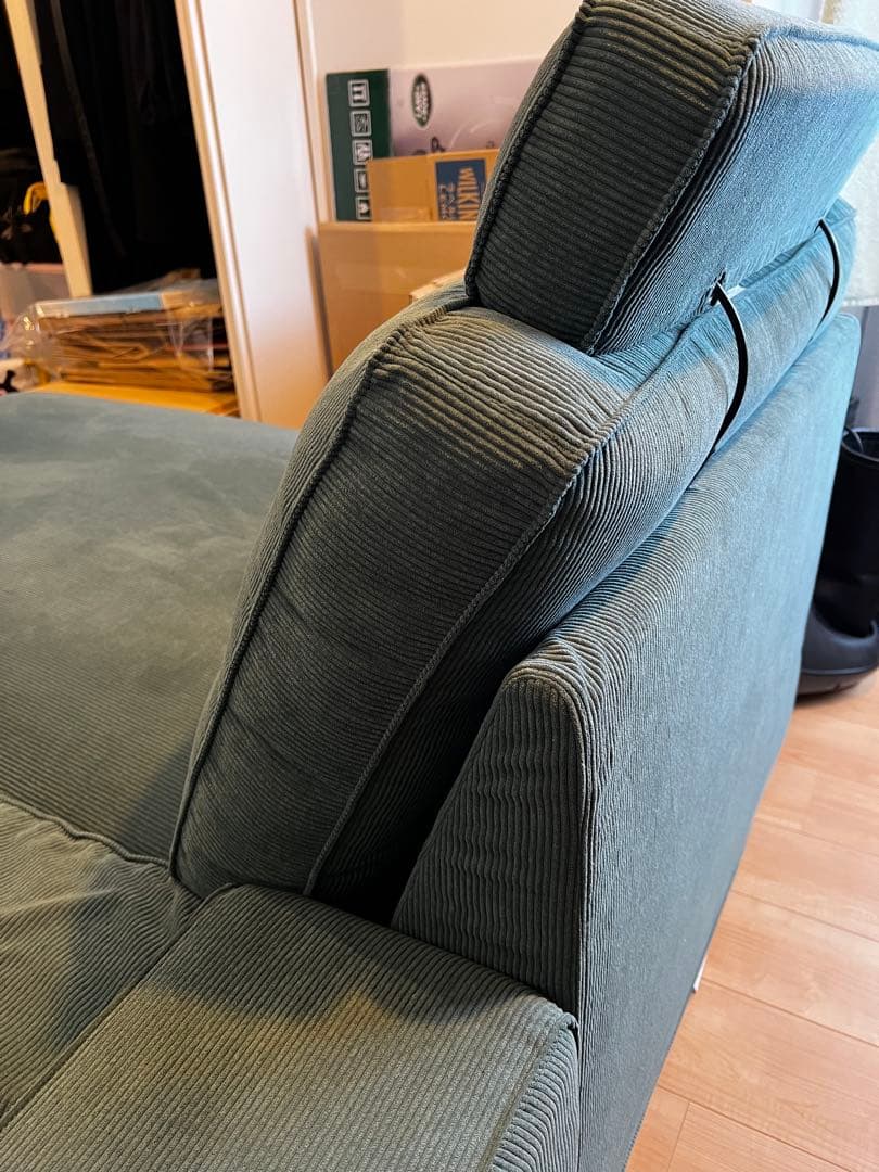 IKEA KIVIK シーヴィク　 3人掛けソファ寝椅子付　グレーターコイズ