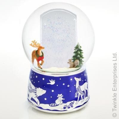 スノードーム│twinkle社製│トナカイと友達フォトフレーム│120