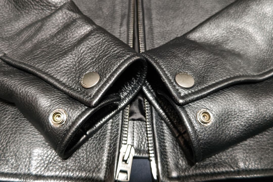 【高級美品】 お値下げ可 COACH ブラック シングルライダースジャケット M