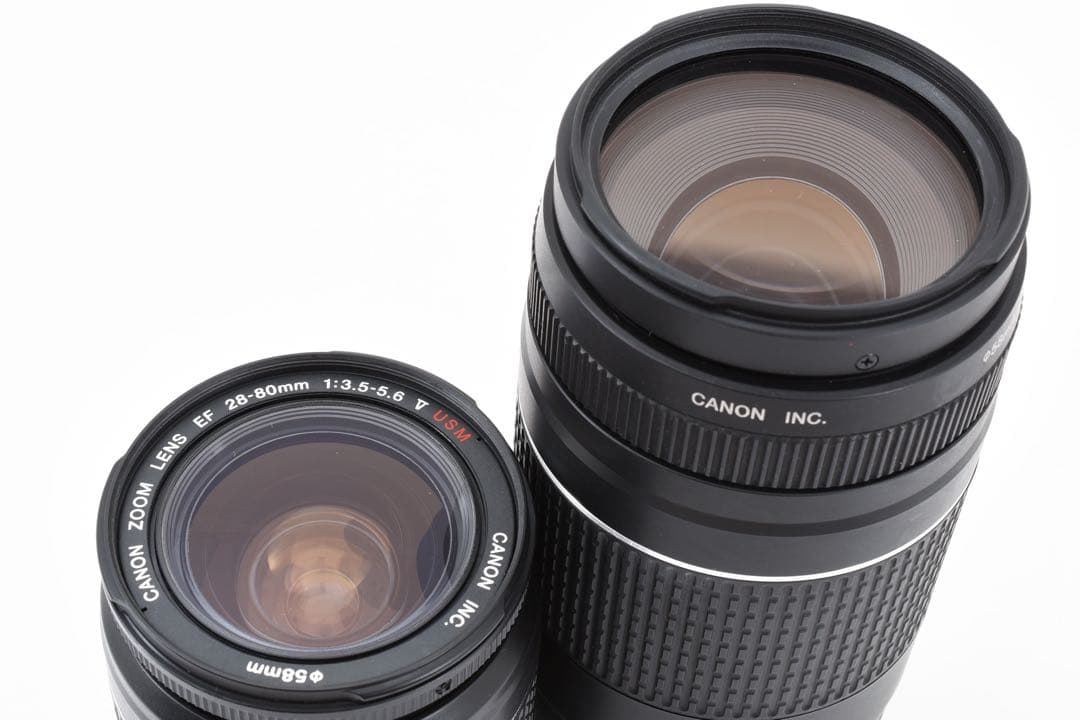 デジタル 一眼レフカメラcanon kiss x7 標準&望遠ダブルレンズセット