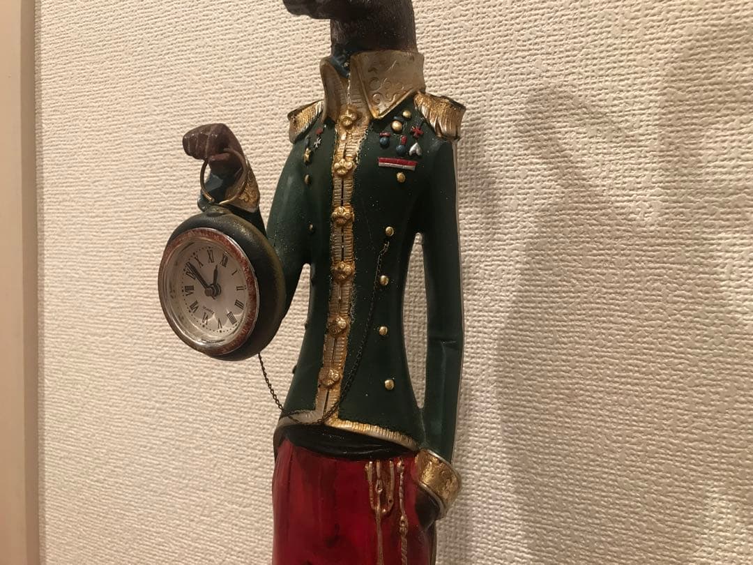 紳士鹿の置物　ヨーロッパ　欧州　工芸品　美術品 訳あり