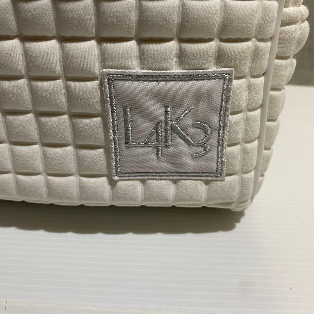 【希少】L4K3 レイク　マカロンバッグ　2WAY 　ホワイト　パッチ　完売品