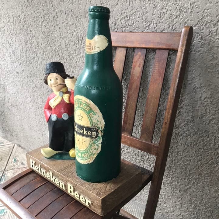 特大60s アメリカアンティーク　店頭用広告ハイネケン　USAヴィンテージ酒