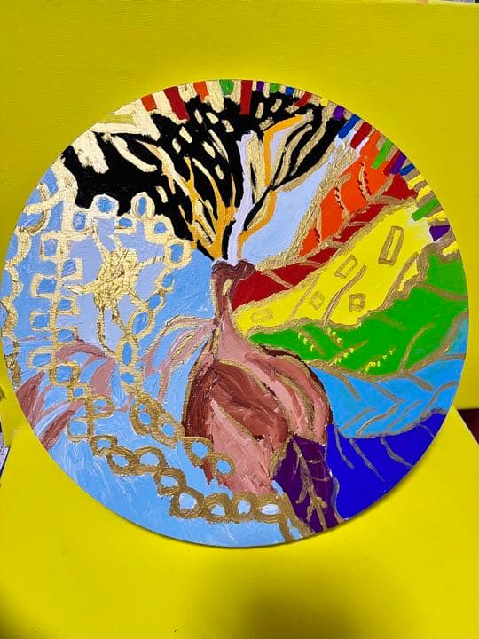 絵画　ANNA．Ｋ　蛹　自由な色