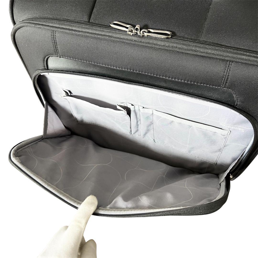 【美品】サムソナイト✨️機内持込可　サターラ　ローリングトート　キャリーケース　黒