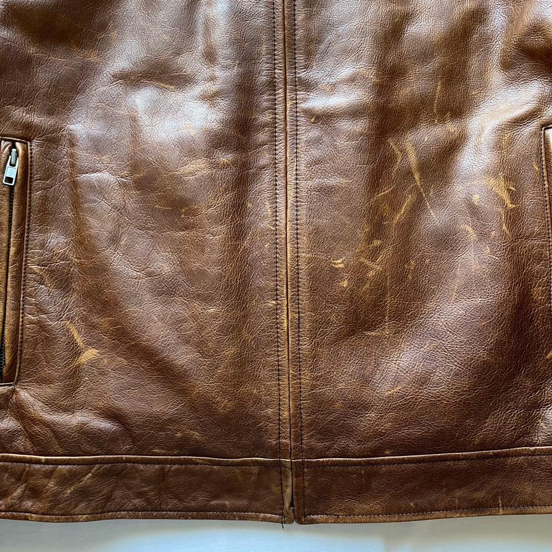 GAP ギャップ　レザージャケット シングルライダース　XL 00s