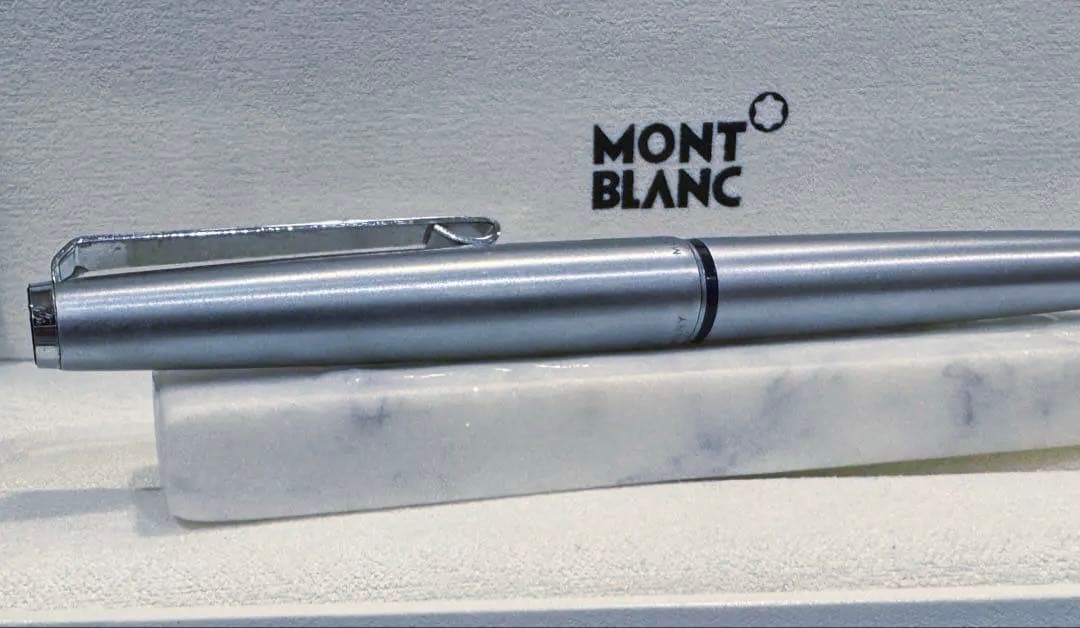 【美品】モンブラン No300 万年筆シルバー&ブルー