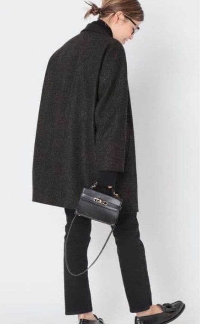 ＊ドゥーズィエムクラス＊ネップツイード ハーフコート