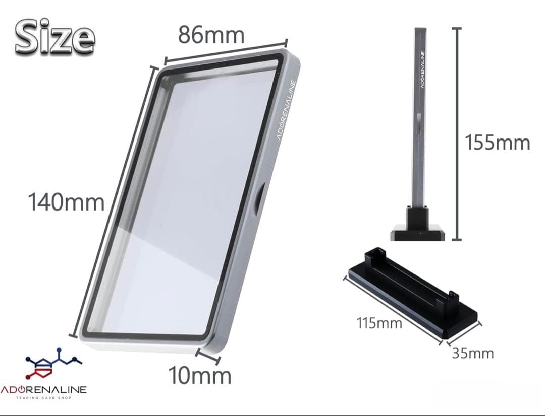 PSA 鑑定品 保護ケース シルバー×3set +専用スタンド×3set