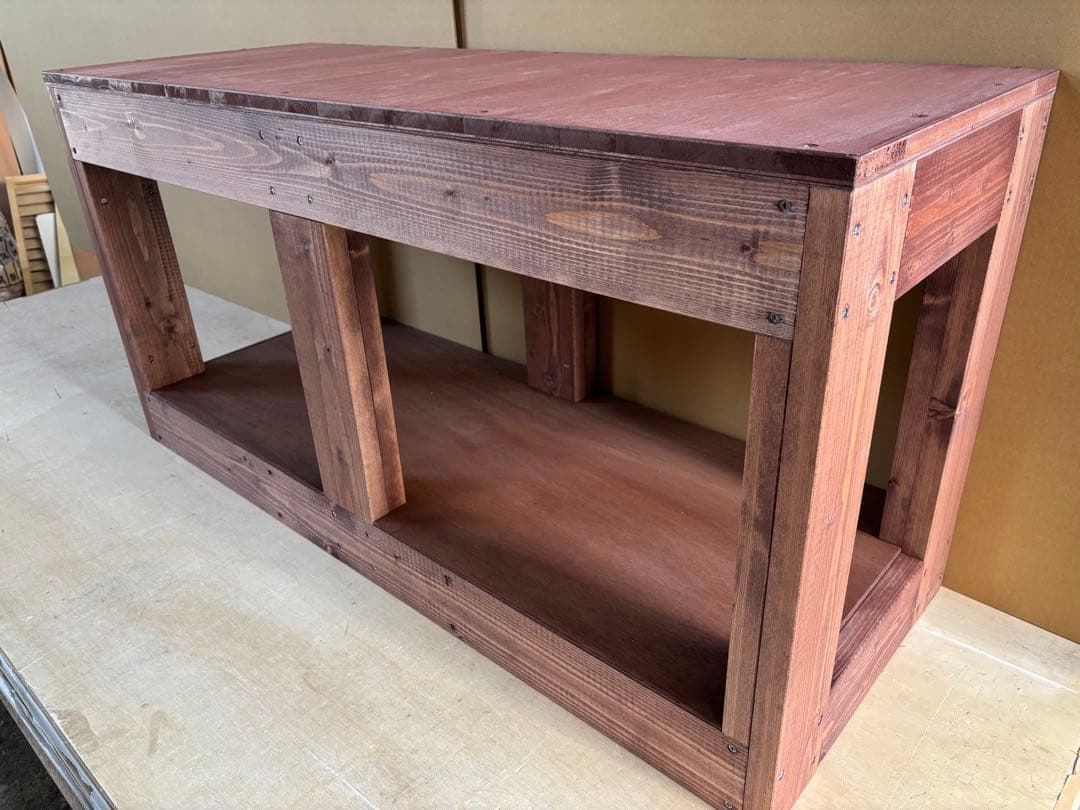 水槽台90cm用　天板厚20ｍｍ　補強柱付