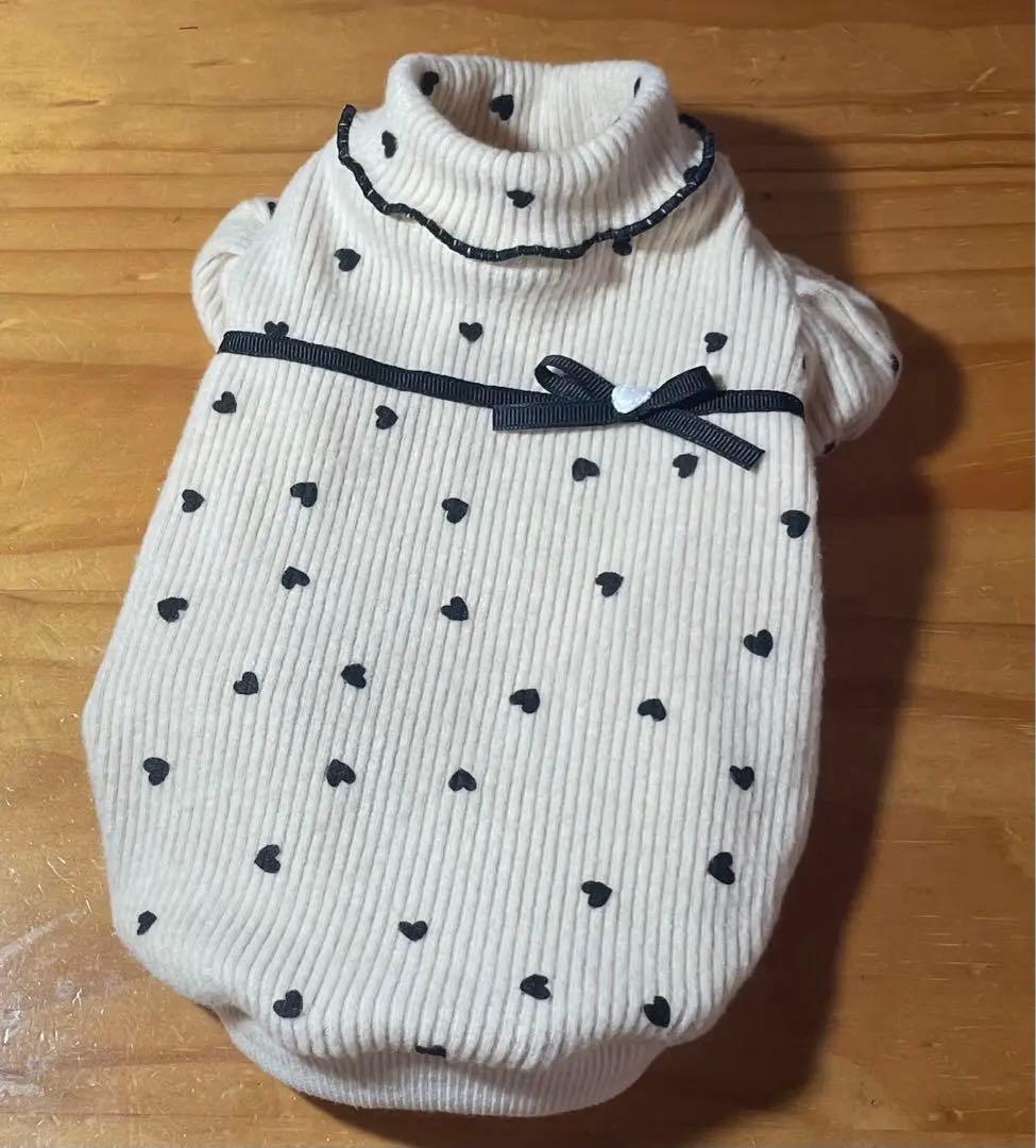 ハンドメイド犬服　【再販】ふんわりタンクトップ　リブニット★お袖変更可能