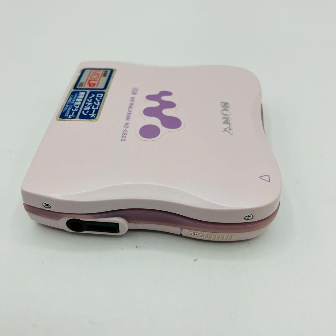【動作品】美品SONY MD WALKMAN MZ-E600 ピンク