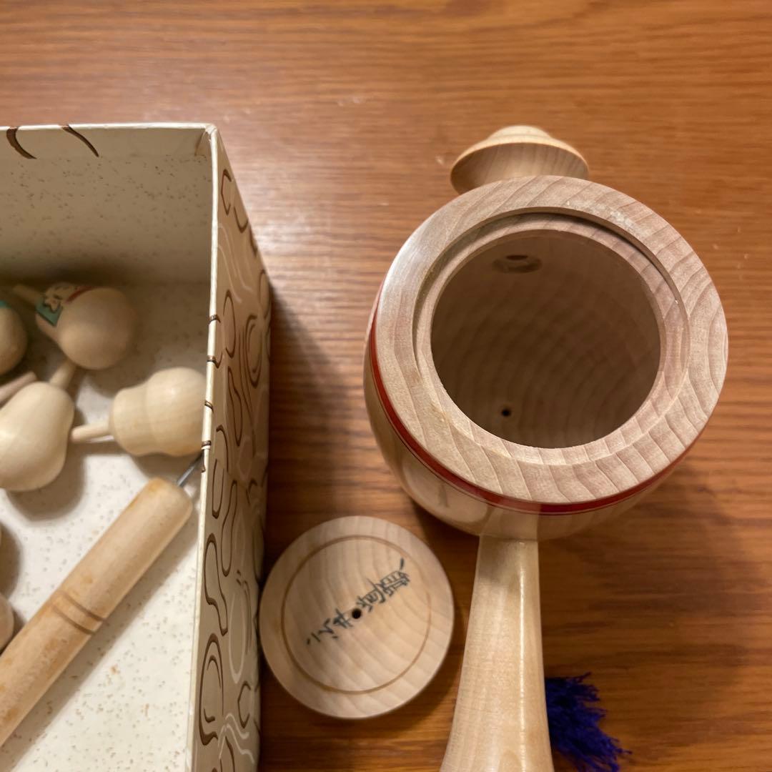 伝統こけし　かわりこけし　打ち出の小槌　広井道顕　独楽