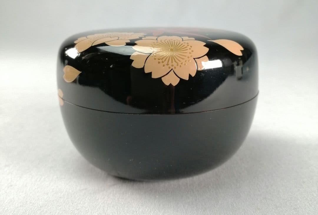 【茶事具】千穂作　雲錦蒔絵平棗　棗297