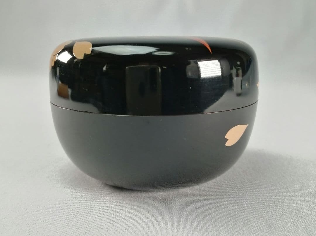 【茶事具】千穂作　雲錦蒔絵平棗　棗297