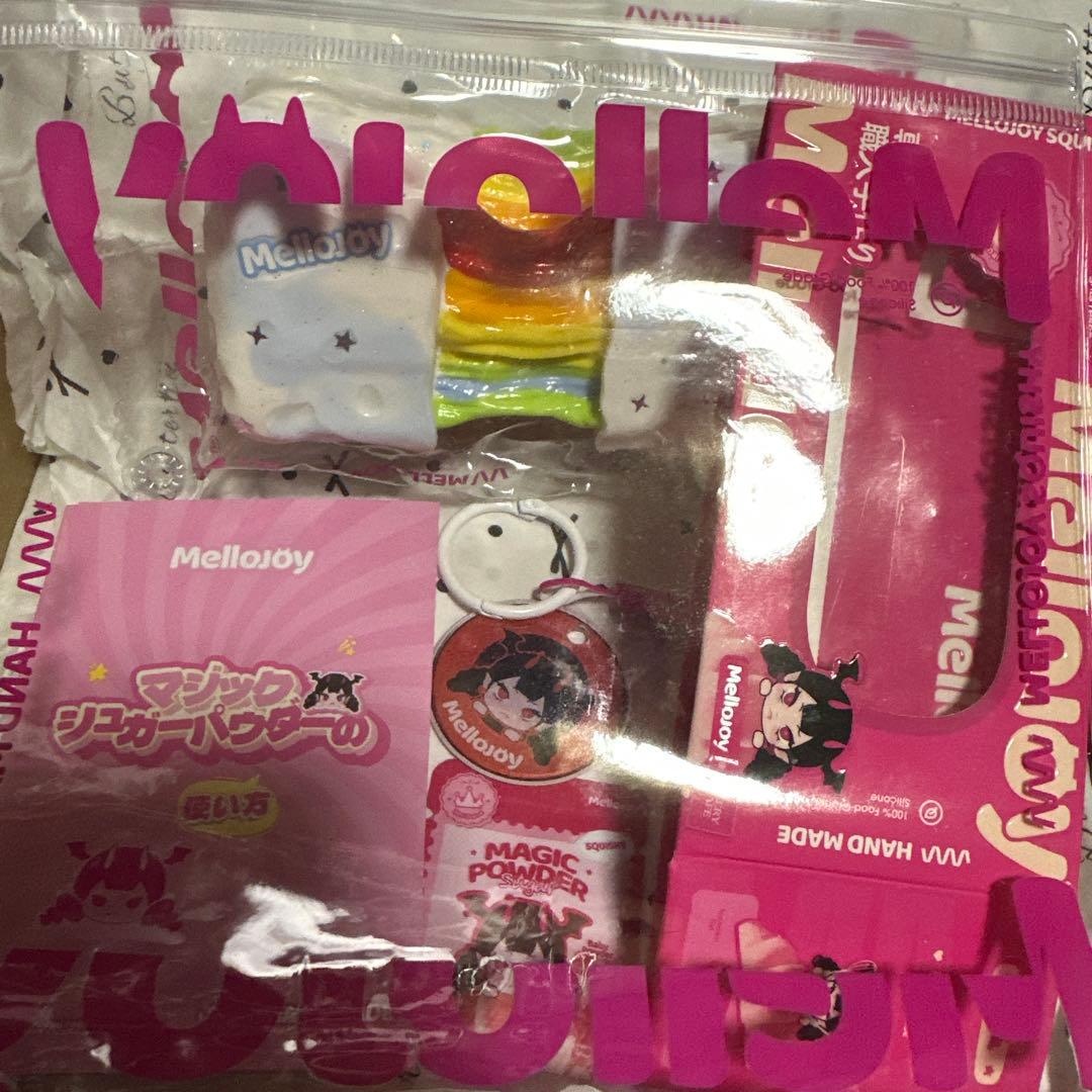 み*ぃ様 Mellojoy 伸びるチーズ スクイーズ レインボー 虹 メロジョイ