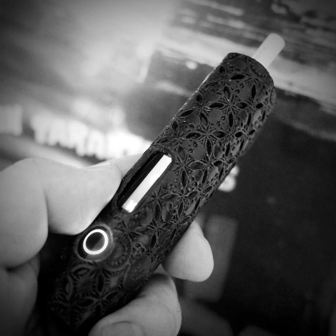 リルハイブリッド3.0 本革製ケース 3個&ステックケース１個セット 髑髏混