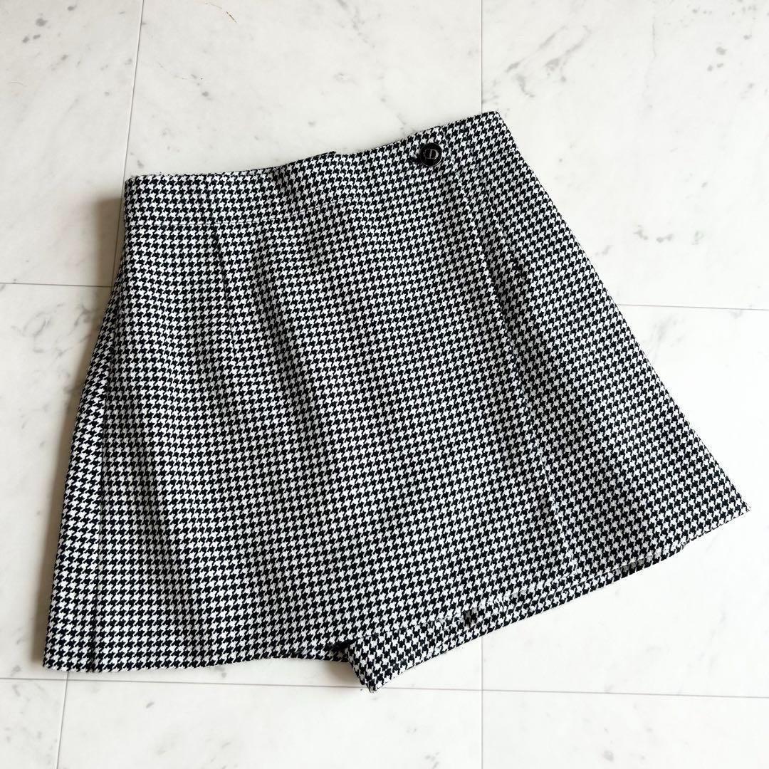 定価30万 Christian Dior 現行 千鳥 CDボタン スコート 36