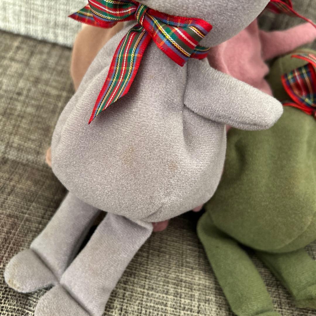 超希少★昭和レトロ　sekiguchi プチフルール ぬいぐるみ　動物　５体