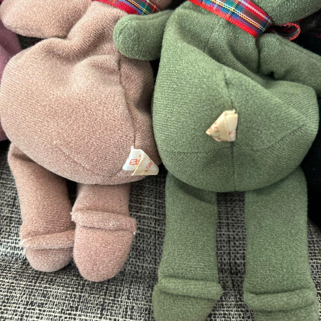 超希少★昭和レトロ　sekiguchi プチフルール ぬいぐるみ　動物　５体