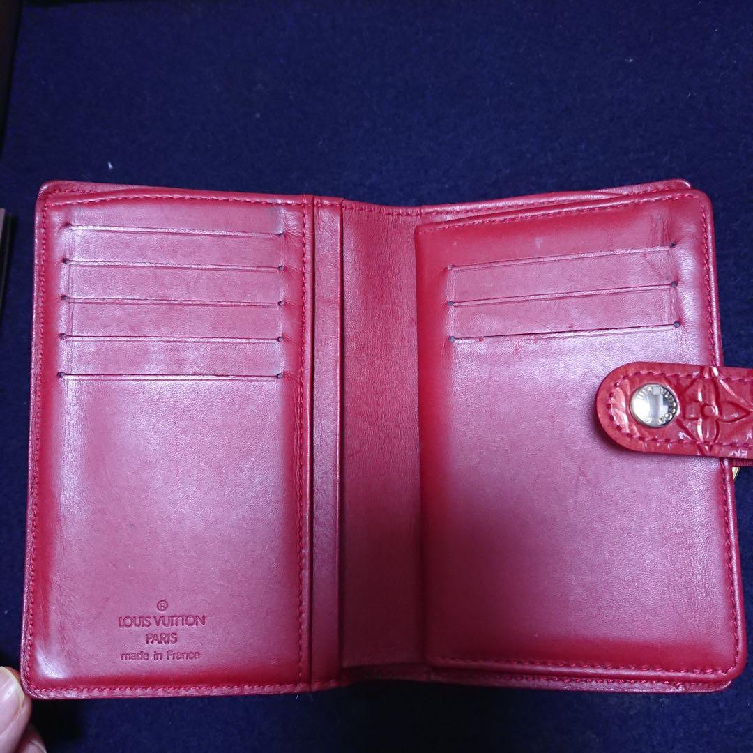 Louis Vuitton 二つ折り財布 レッド