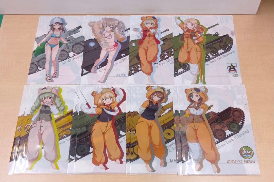 ❶一番くじ ガールズ＆パンツァー 戦車道大作戦！ クリアファイルセット 62枚