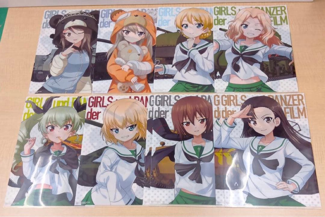❶一番くじ ガールズ＆パンツァー 戦車道大作戦！ クリアファイルセット 62枚