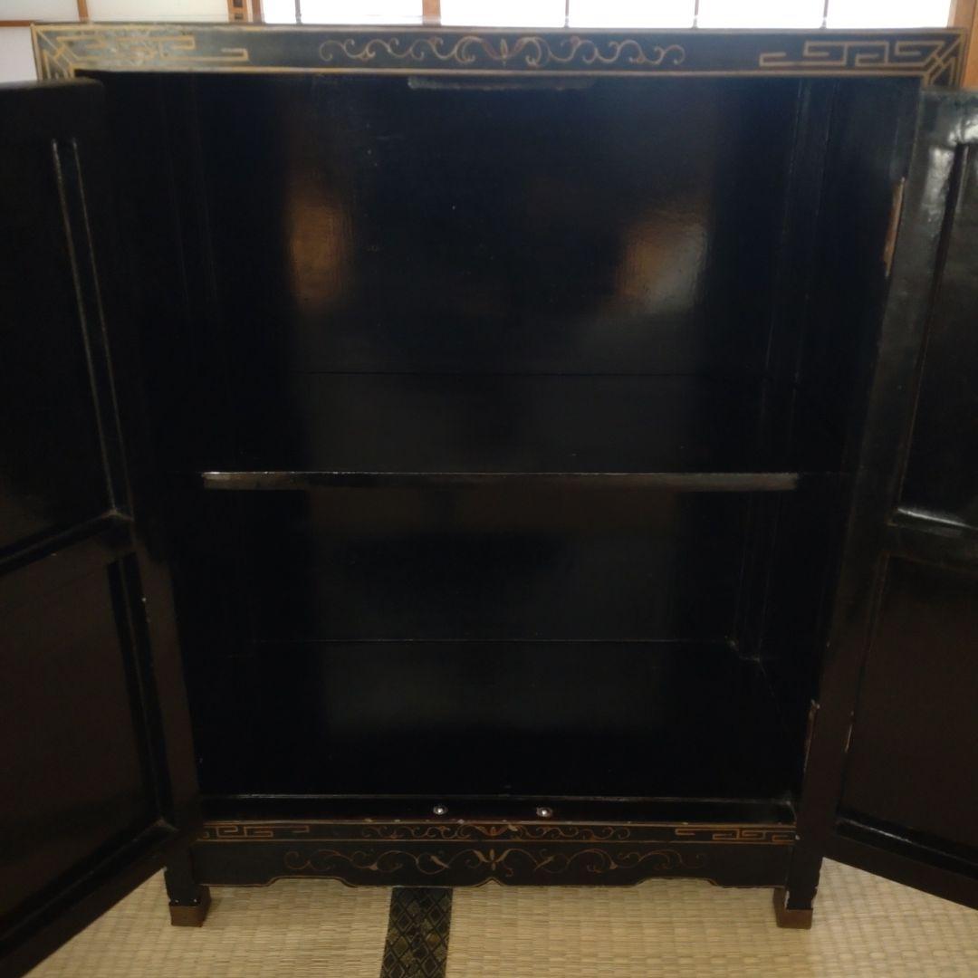 中国家具 キャビネット　花鳥　中国古玩 玉石 石細工 アンティーク