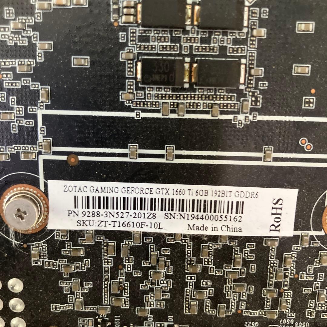 グラフィックボード・グラボ・ビデオカード GeForce GTX1660Ti 6gb