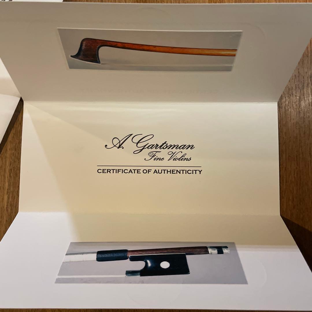 早い者勝ち！バイオリン弓 フレンチ Cuniot-Hury 1885年 鑑定書