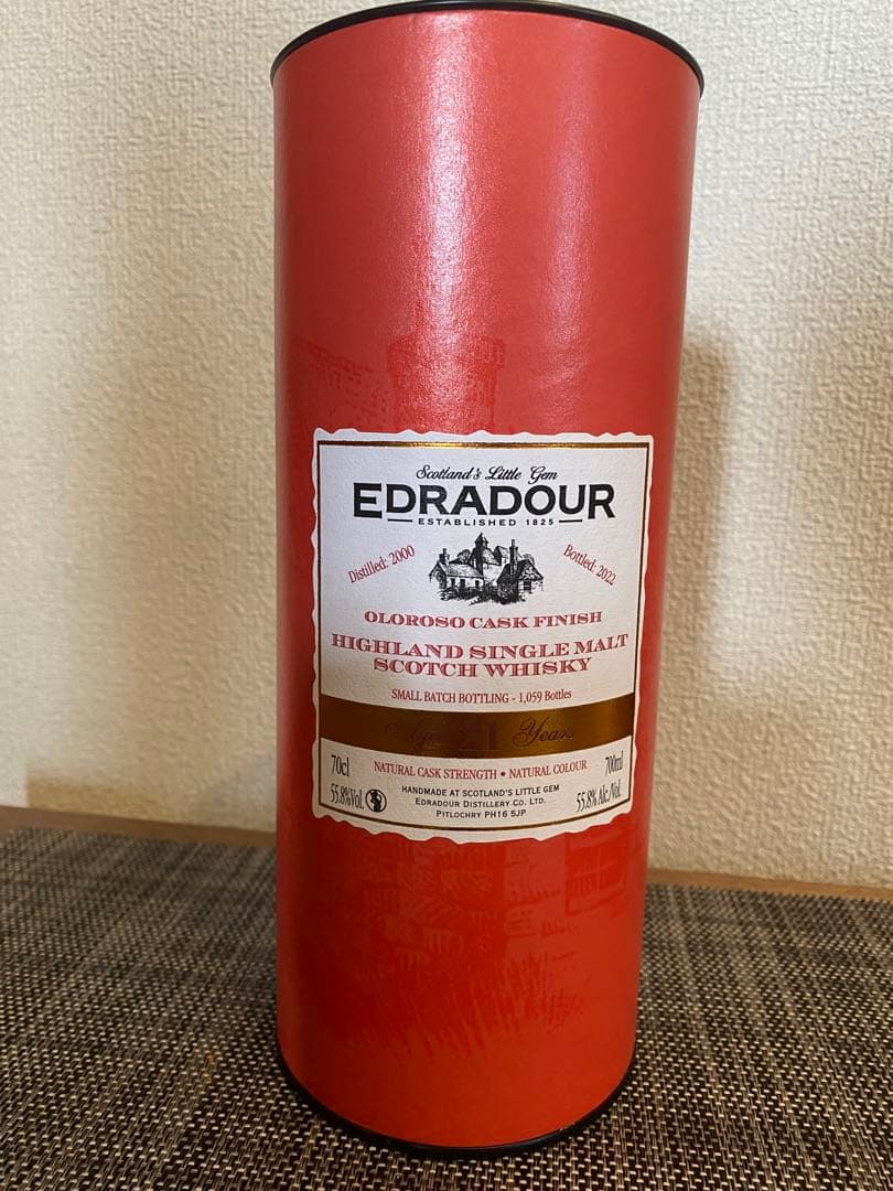 エドラダワー　21年　オロロソカスクフィニッシュ　ウイスキー