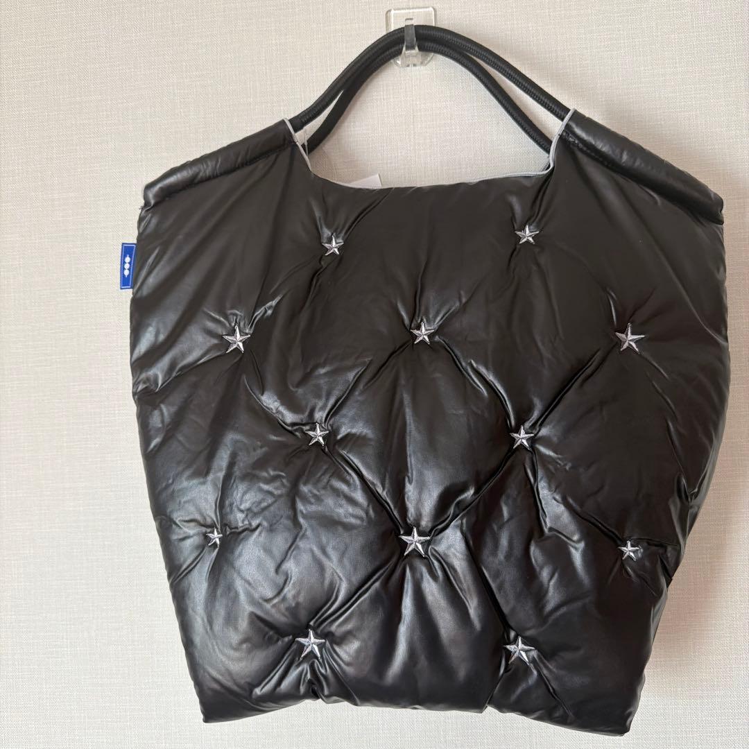 新作　最安値ボールアンドチェーン 中綿バッグ ★ブラック×シルバー ステラ