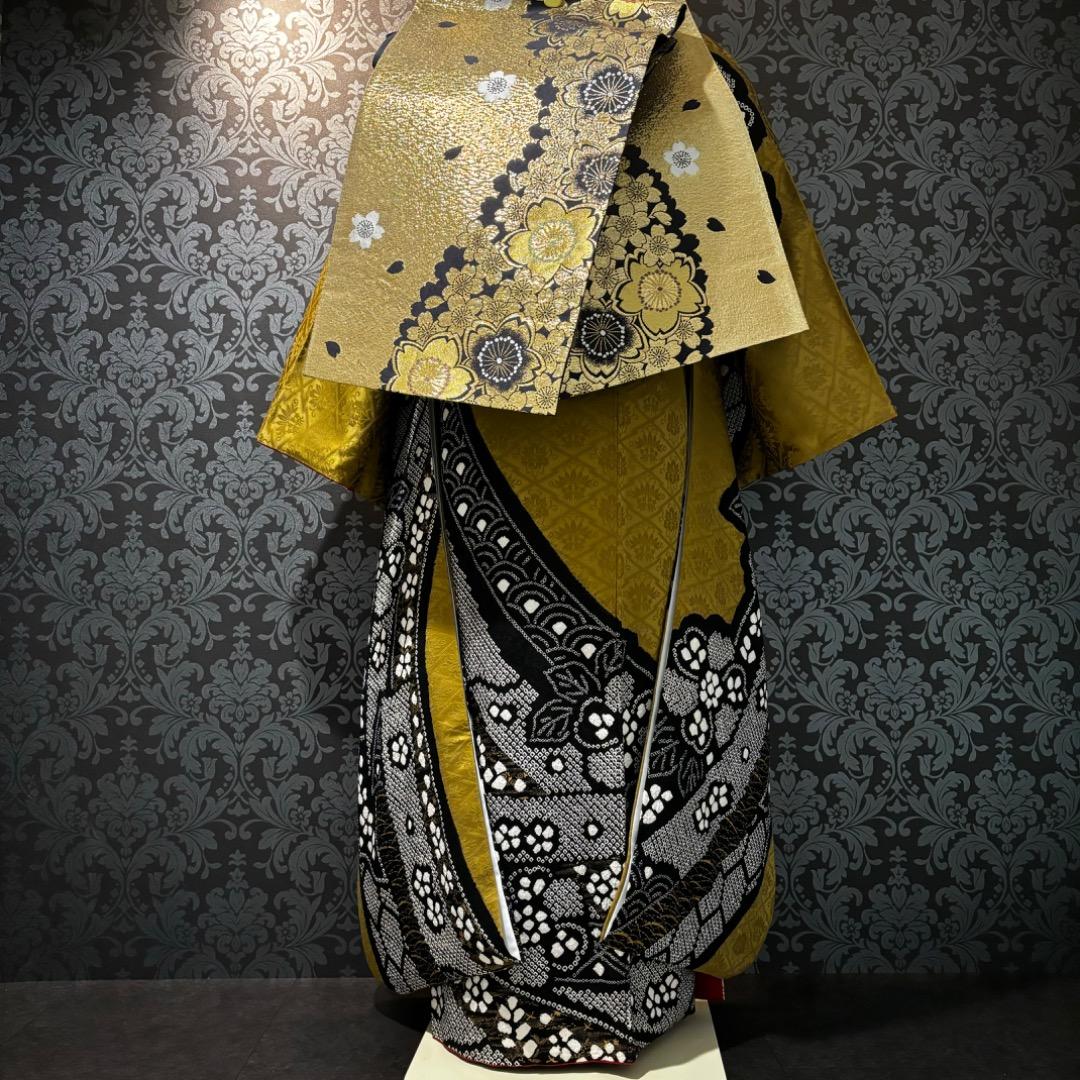 美品　地紋　熨斗　手絞り　金彩　逸品　振袖　フルセット 振り袖