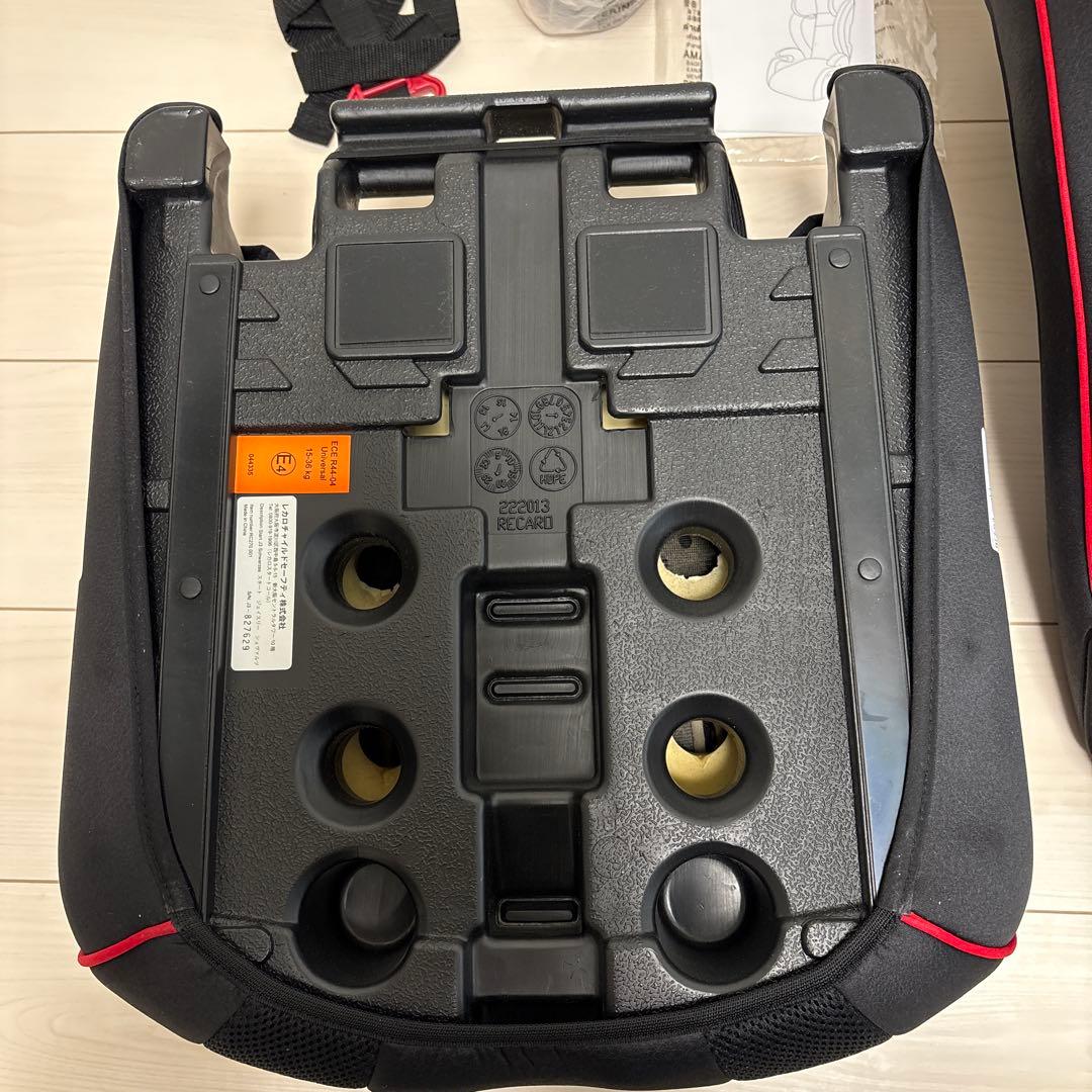 RECARO レカロ ジュニアシート　ブラック×レッド