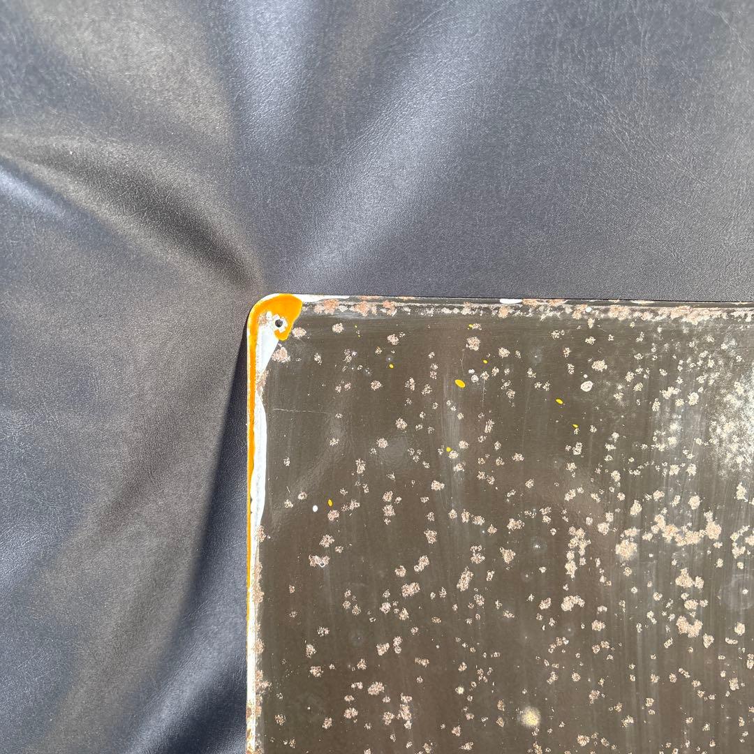 C005 ヒゲタ　しょうゆ　ヒゲタ醤油　ホーロー看板　未使用　昭和　レトロ　希少