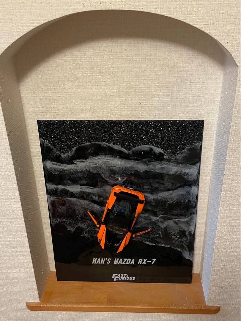 ☆ワイルドスピードミニカー　オリジナルアートパネル RX-7 ☆