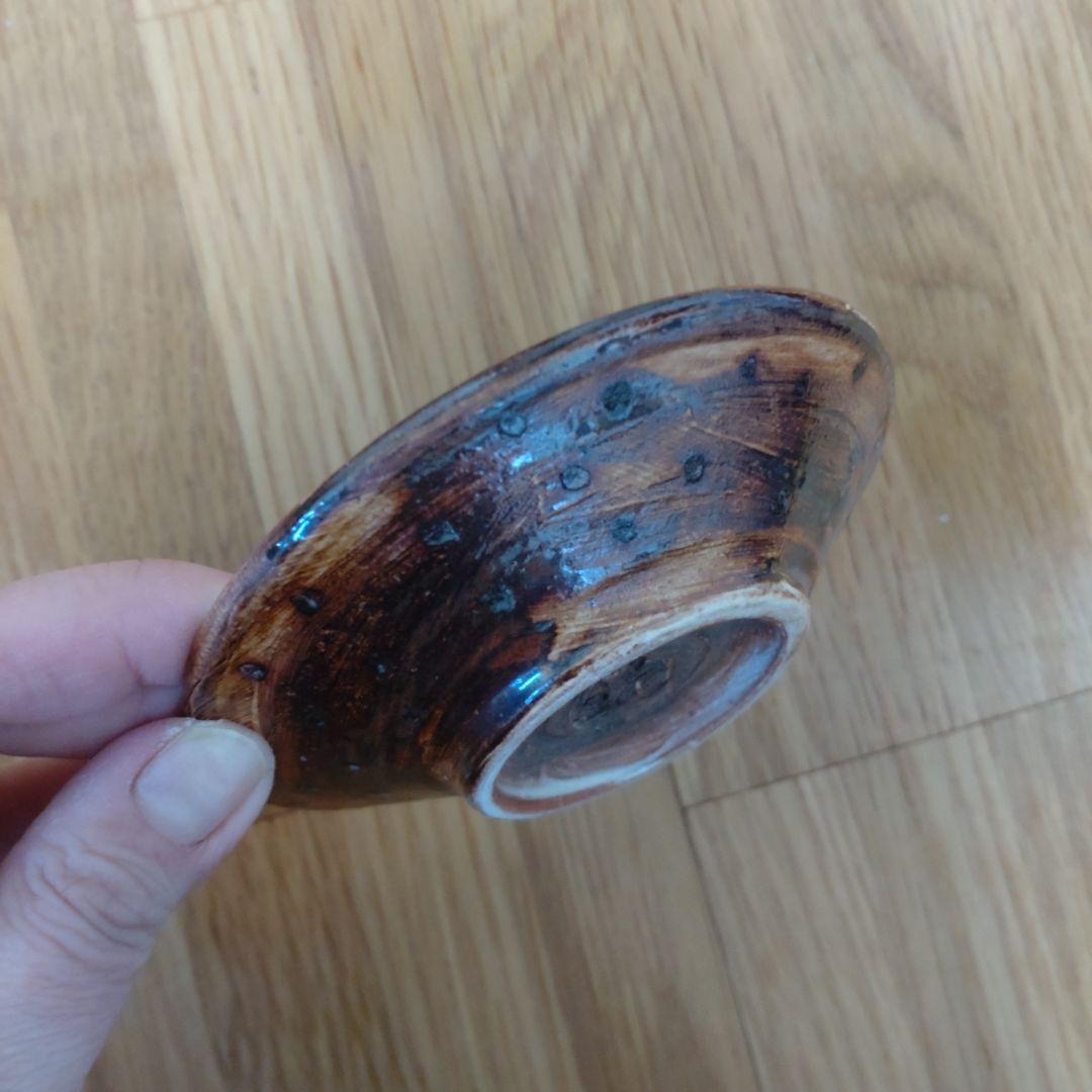 鳥の絵の陶器皿　ミシャコシャ　小皿