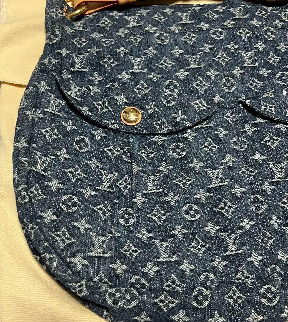 【美品】LOUIS VUITTONモノグラムデニムデイリーGMショルダーバッグ
