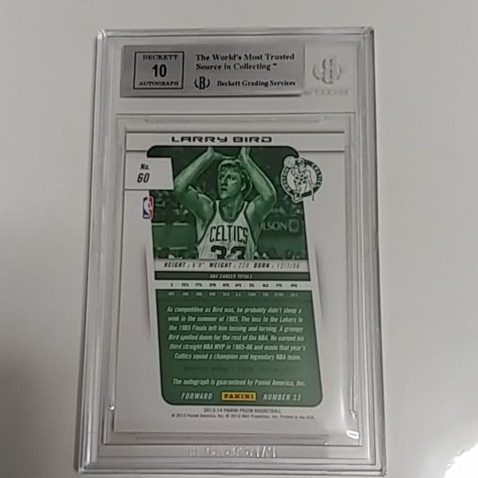 ラリー・バード　オートグラフカード