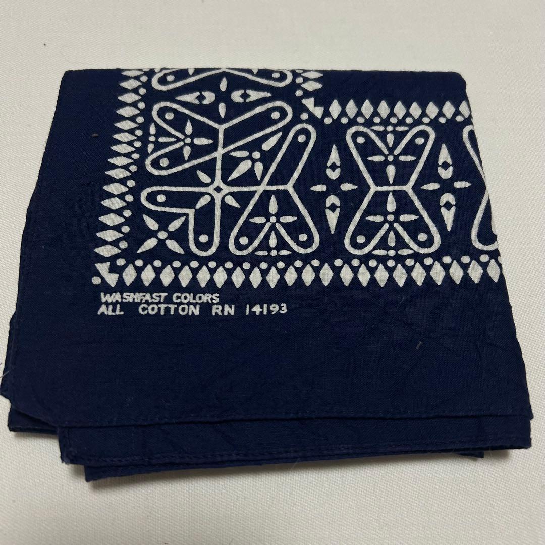 ★ 希少 デッドストック クロス バンダナ USA製 60s ヴィンテージ