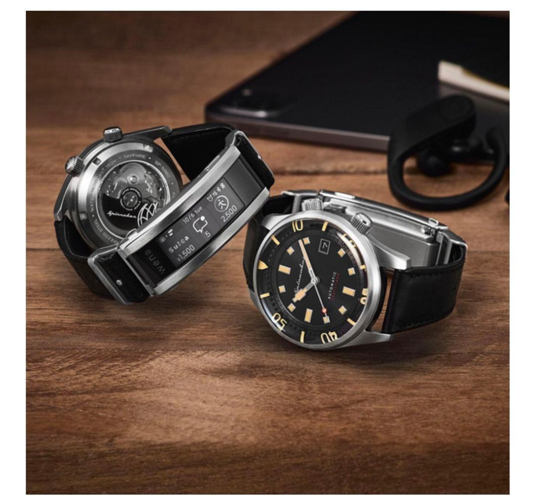 新品 SPINNAKER スピニカー wena 3 自動巻き時計 ブラック