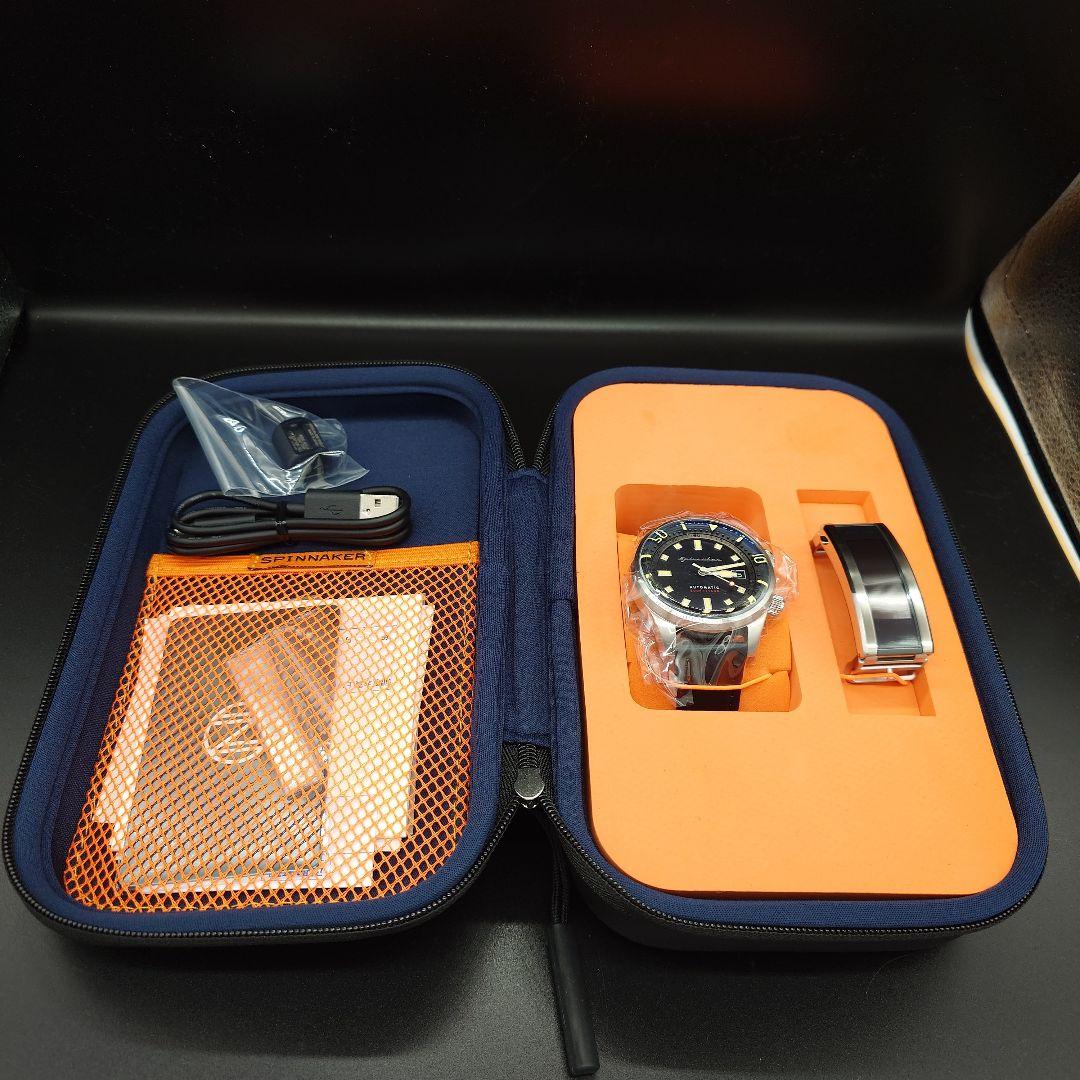 新品 SPINNAKER スピニカー wena 3 自動巻き時計 ブラック